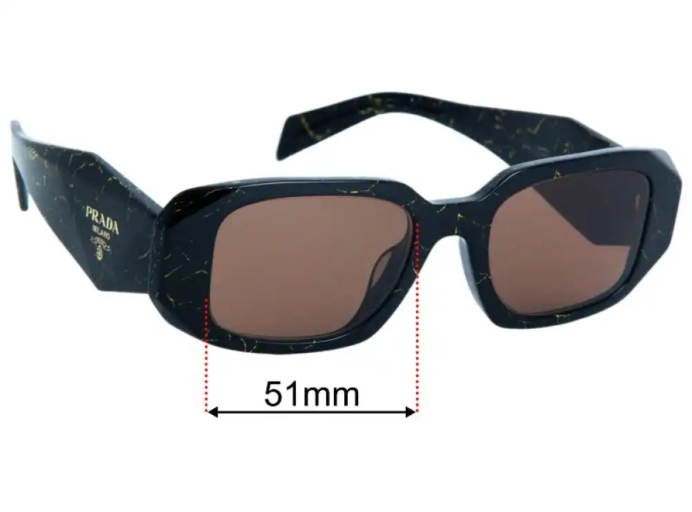 Prada SPR17W-F 51mm Replacement Lenses